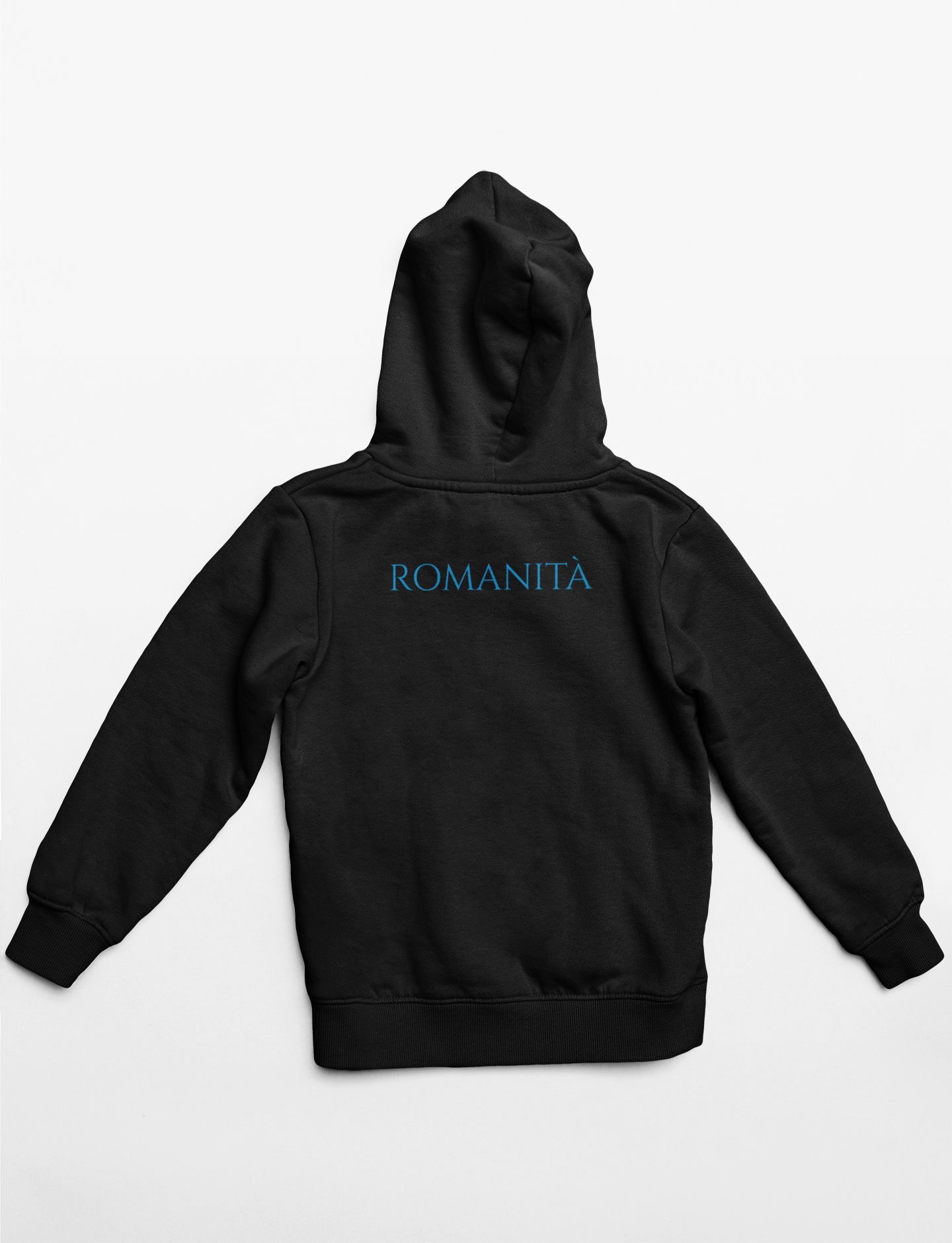 Felpa con cappuccio quartiere Cecchignola nera