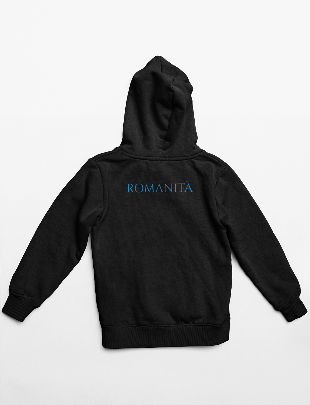Felpa con cappuccio quartiere Porta di Roma nera