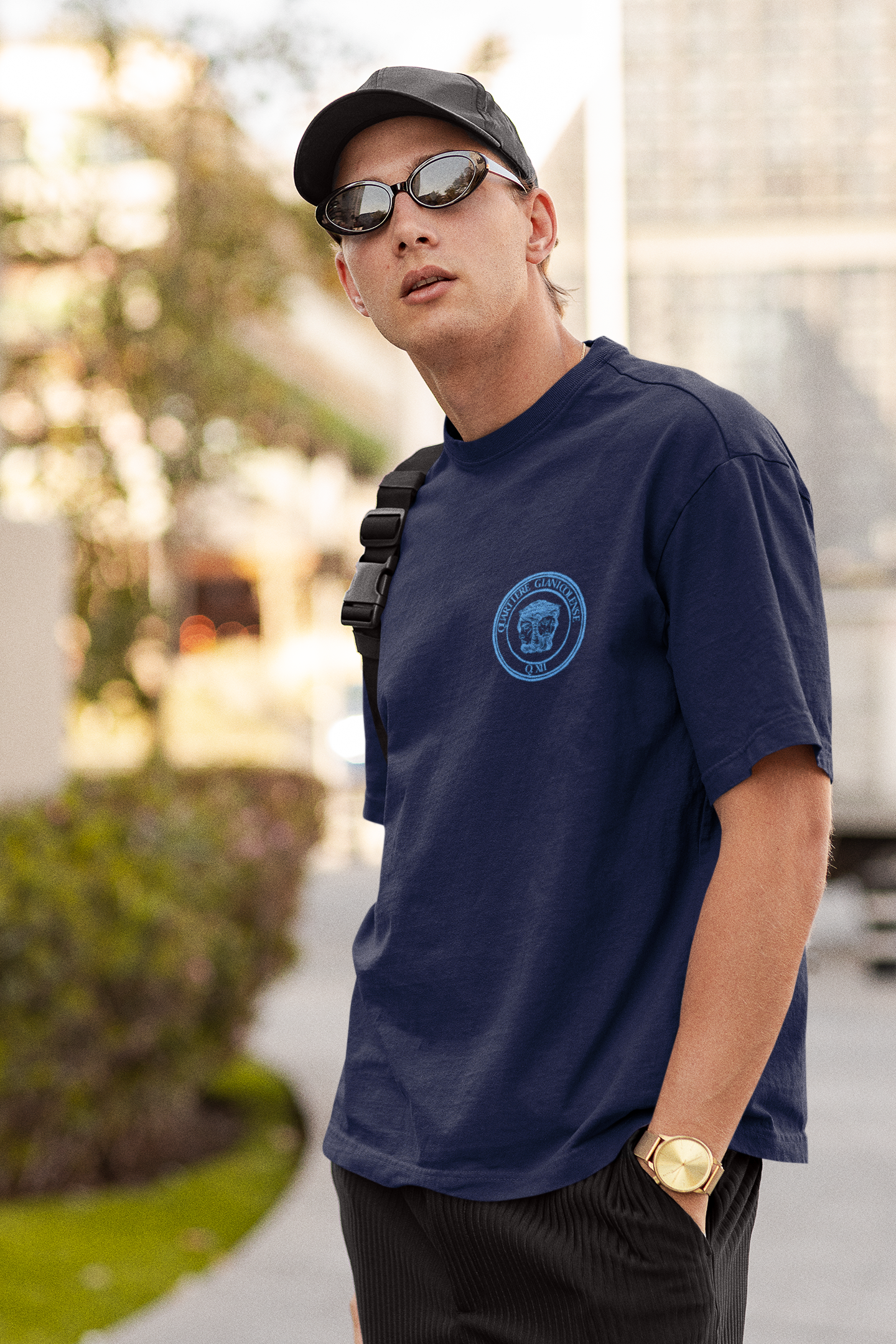 Maglietta quartiere Gianicolense (XII) biancoceleste