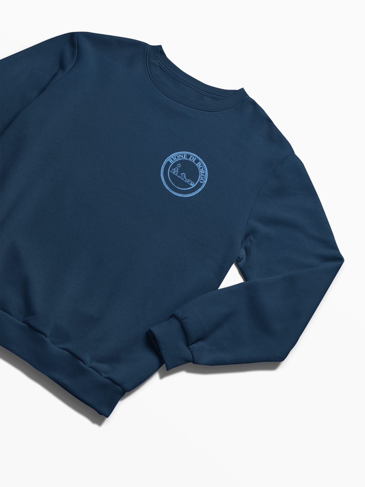 Felpa rione Borgo (XIV) blu