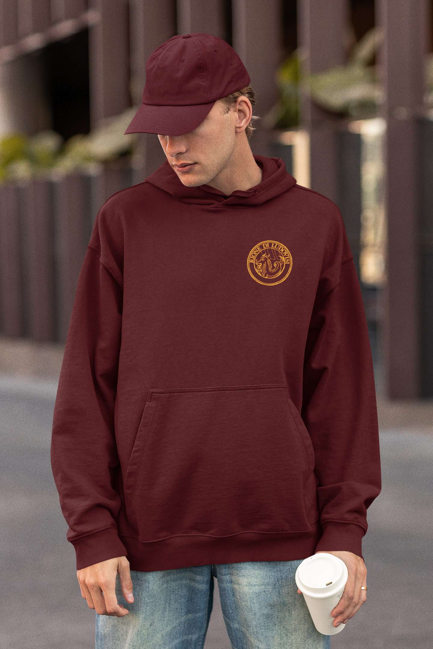 Felpa Rione Ludovisi (XVI) rossa