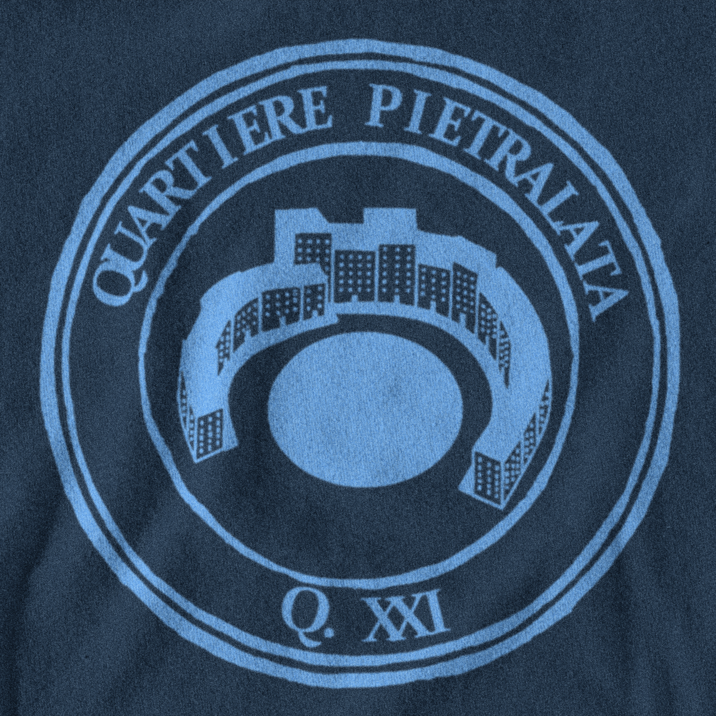 Maglietta quartiere Pietralata (XXI) biancoceleste