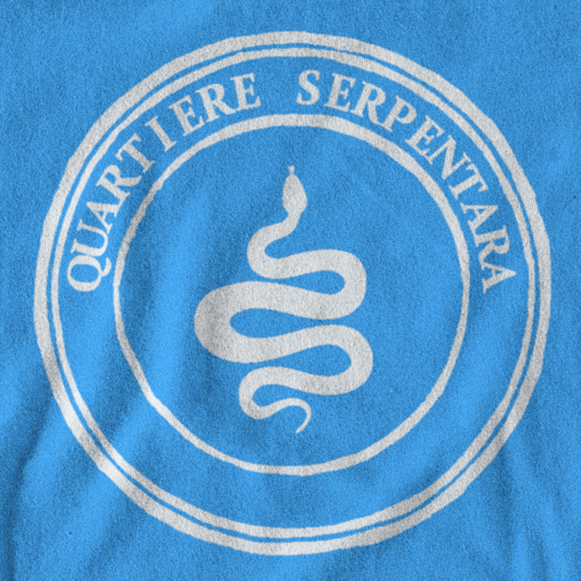 Maglietta quartiere Serpentara biancoceleste