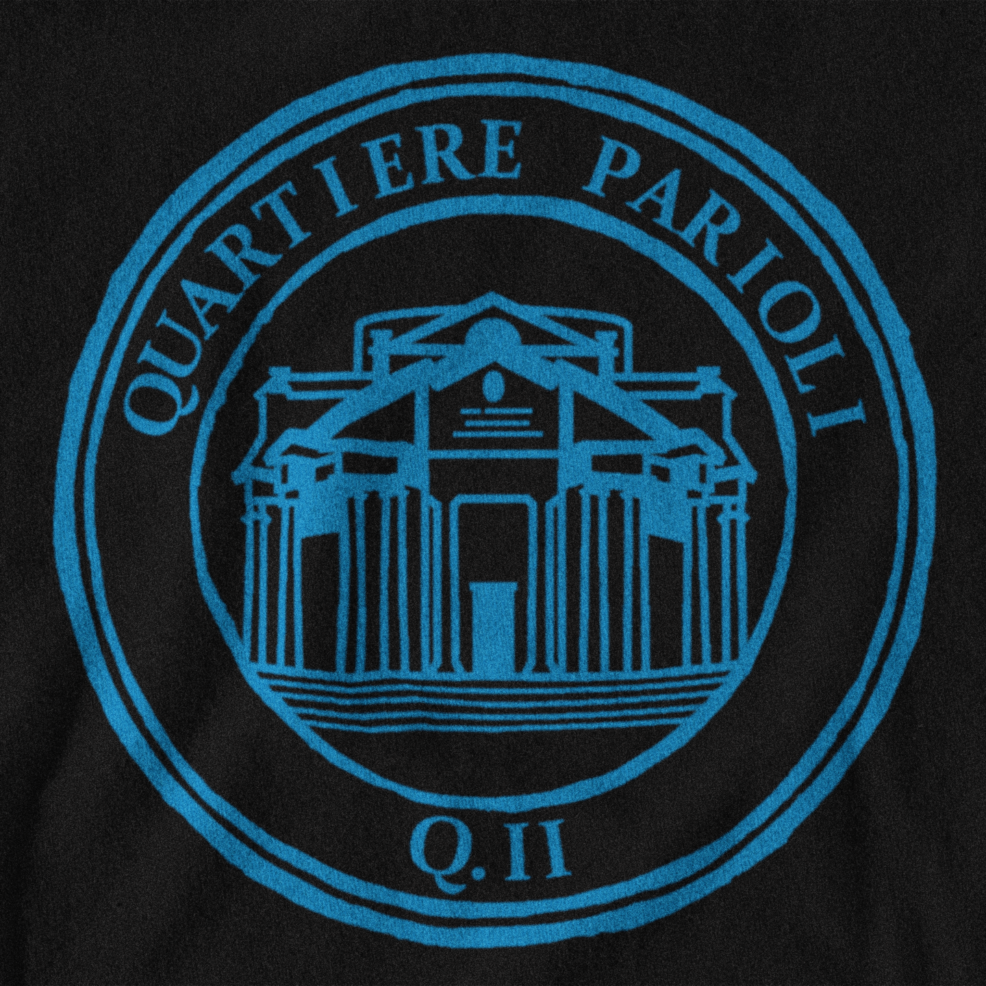 Maglietta quartiere Parioli (II) biancoceleste