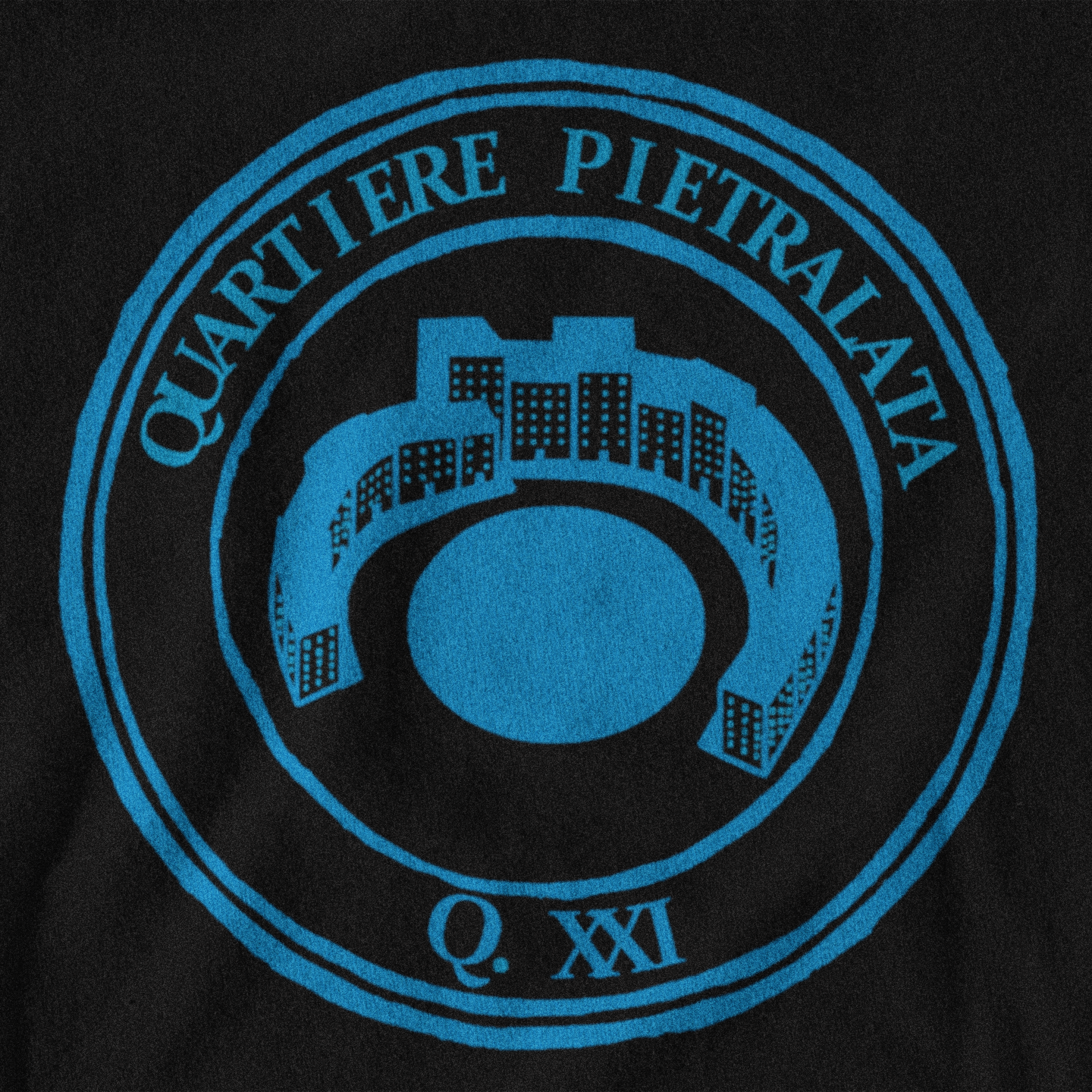 Maglietta quartiere Pietralata (XXI) biancoceleste