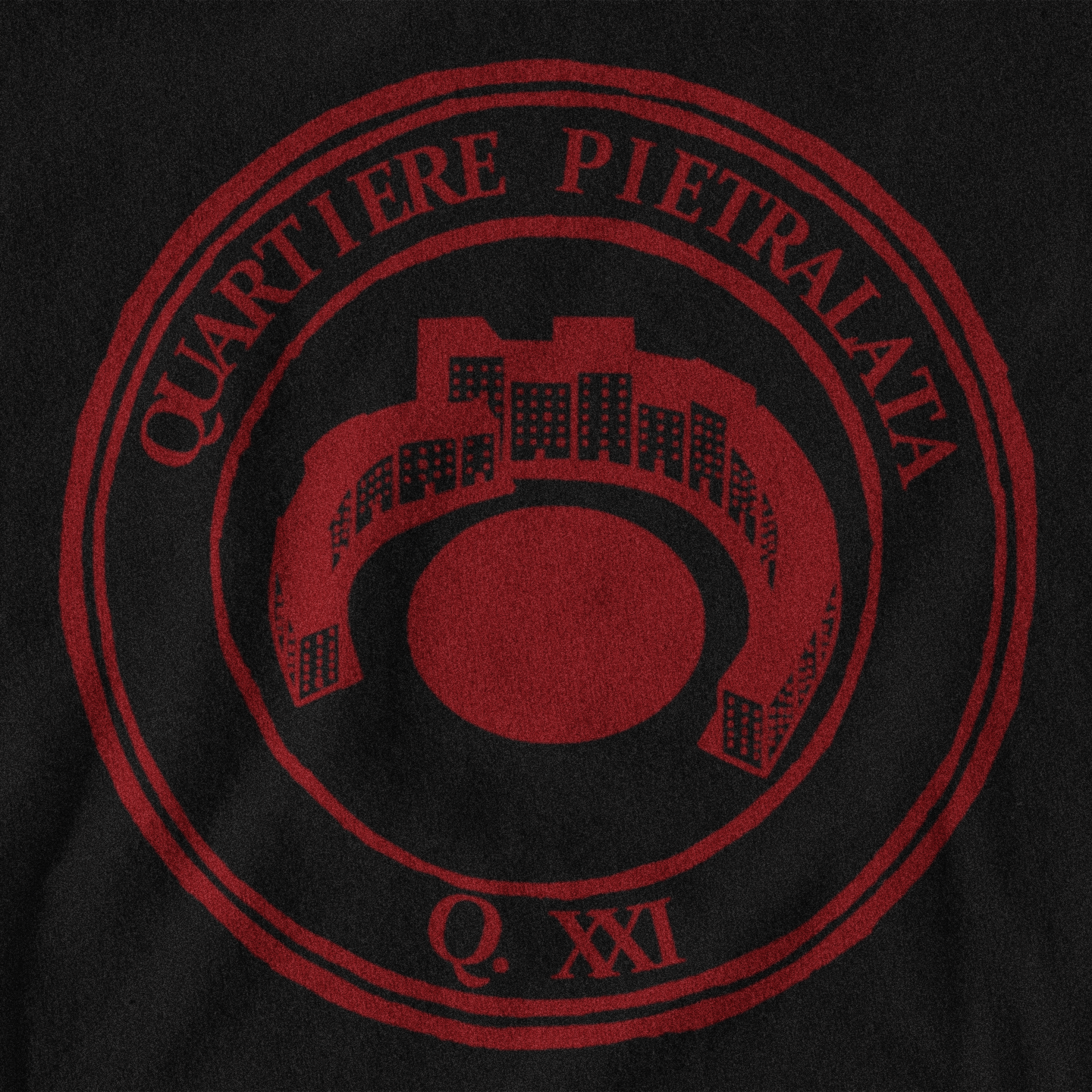 Maglietta quartiere Pietralata (XXI) giallorossa