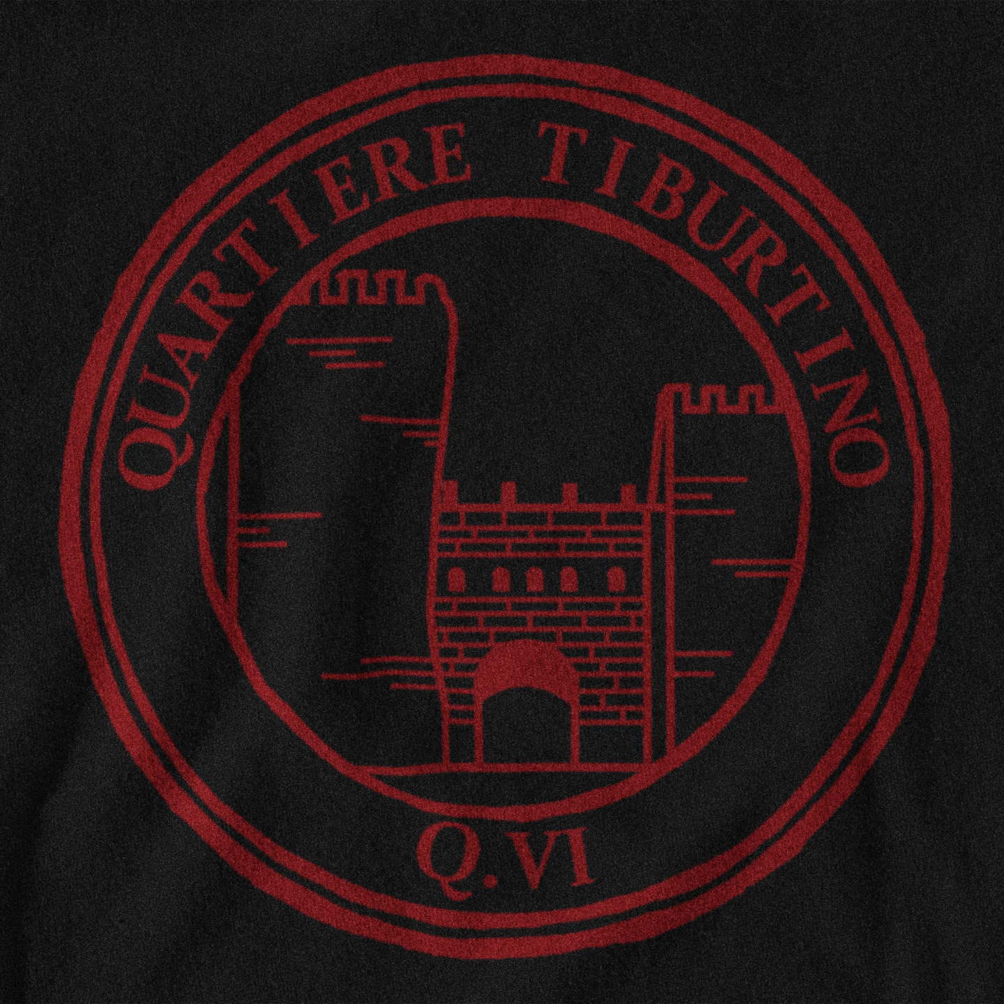 Maglietta quartiere Tiburtino (VI) giallorossa