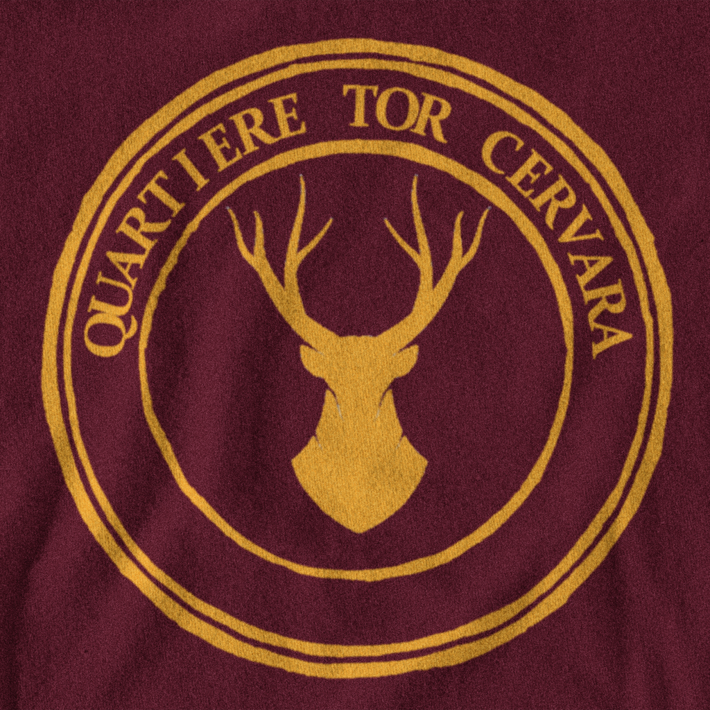 Maglietta quartiere Tor Cervara giallorossa