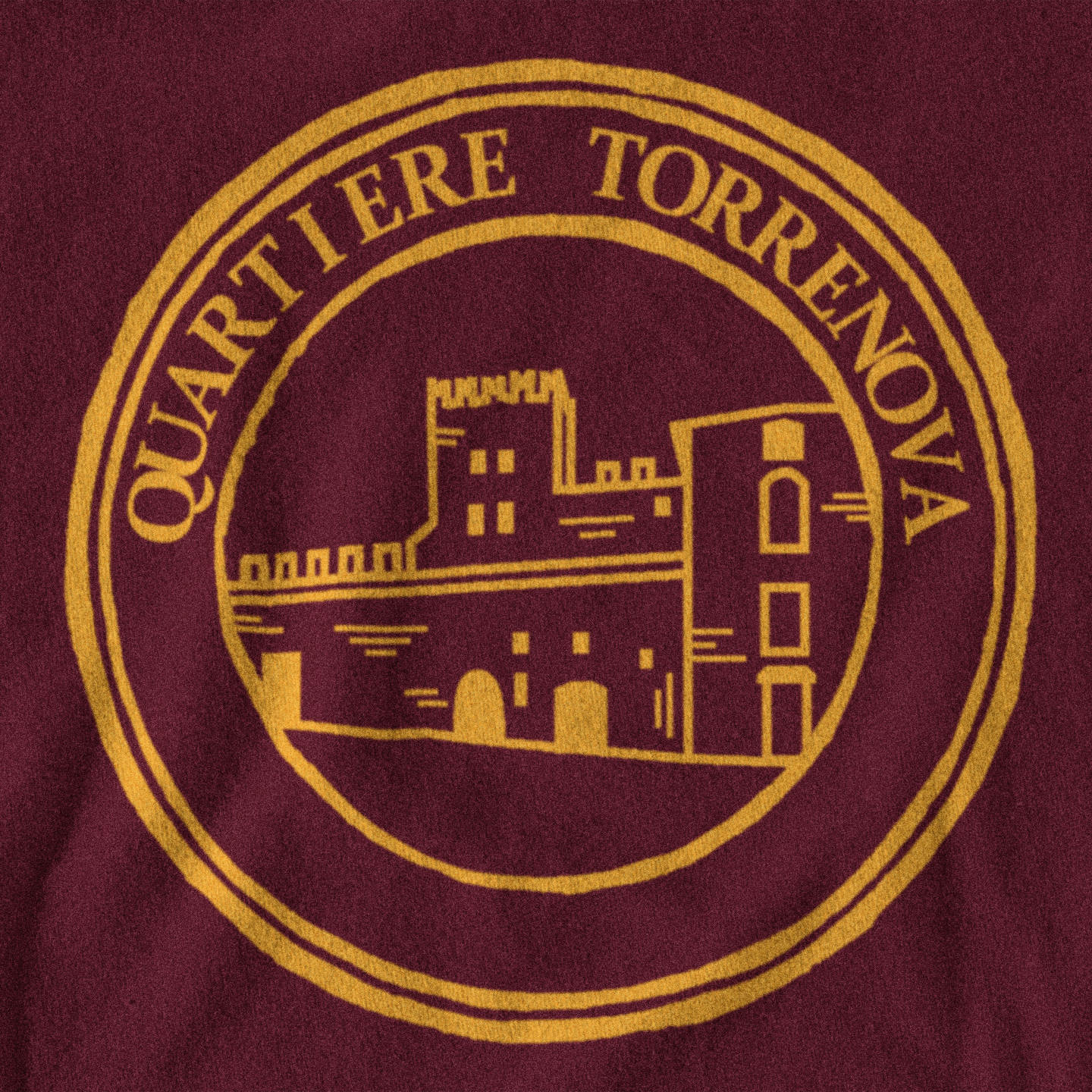 Maglietta quartiere Torrenova giallorossa