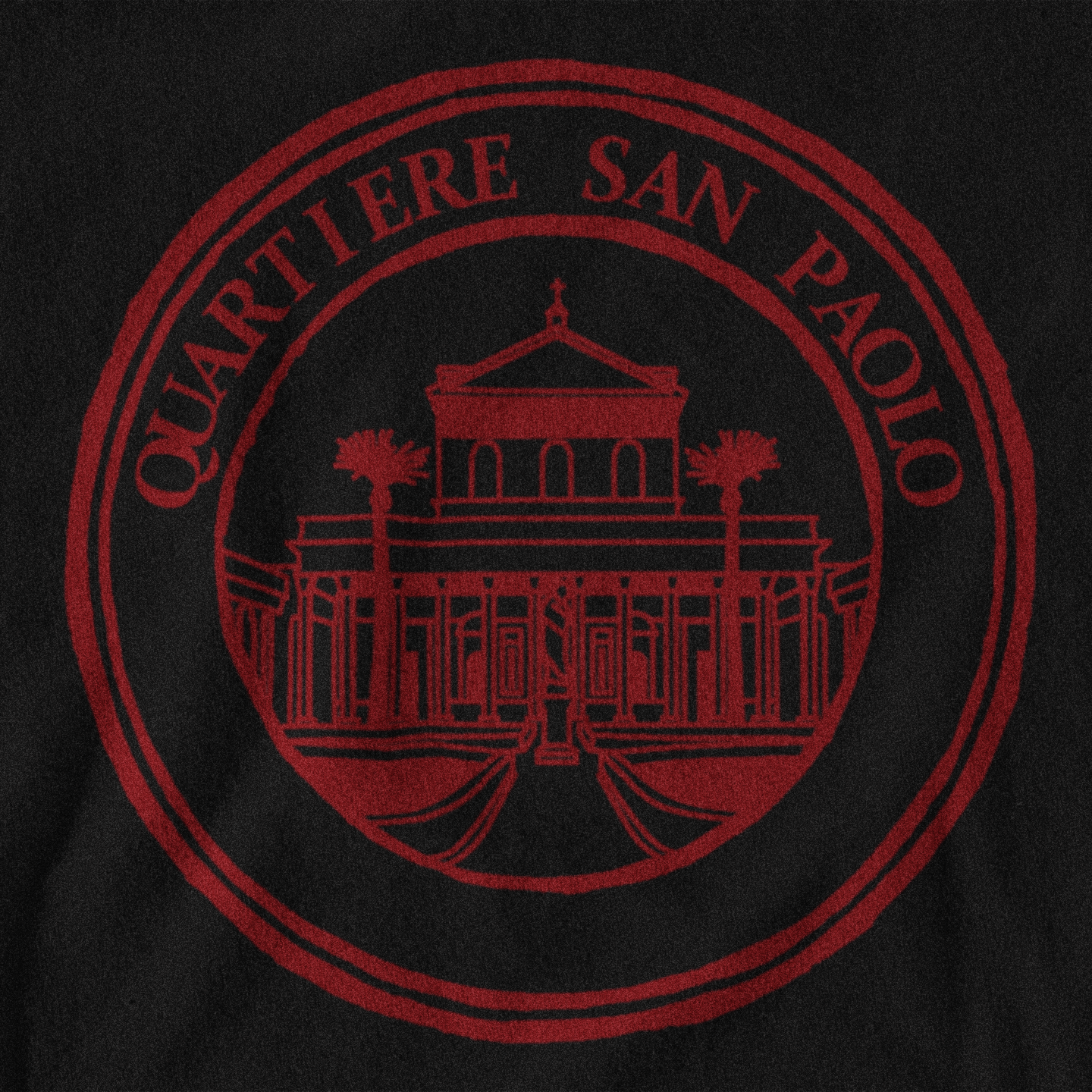 Maglietta quartiere San Paolo giallorossa