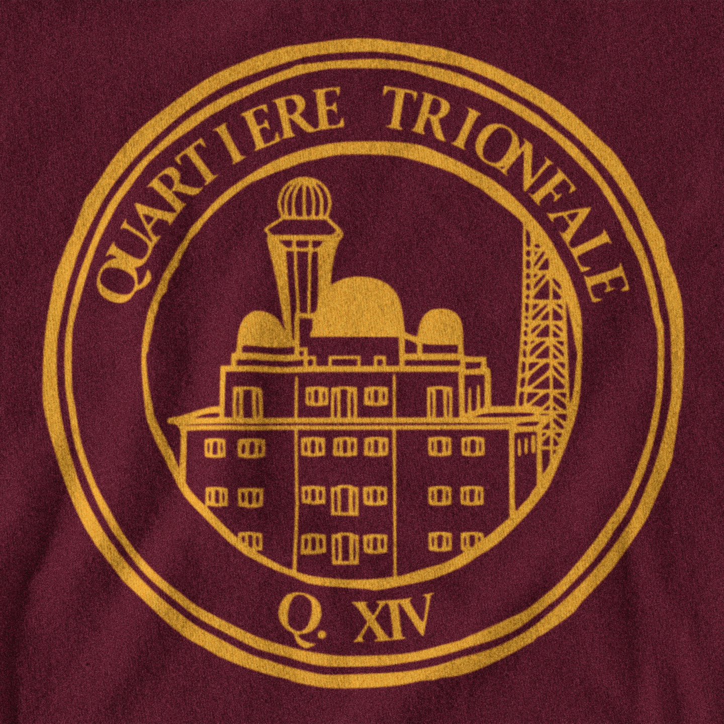 Maglietta quartiere Trionfale (XIV) giallorossa