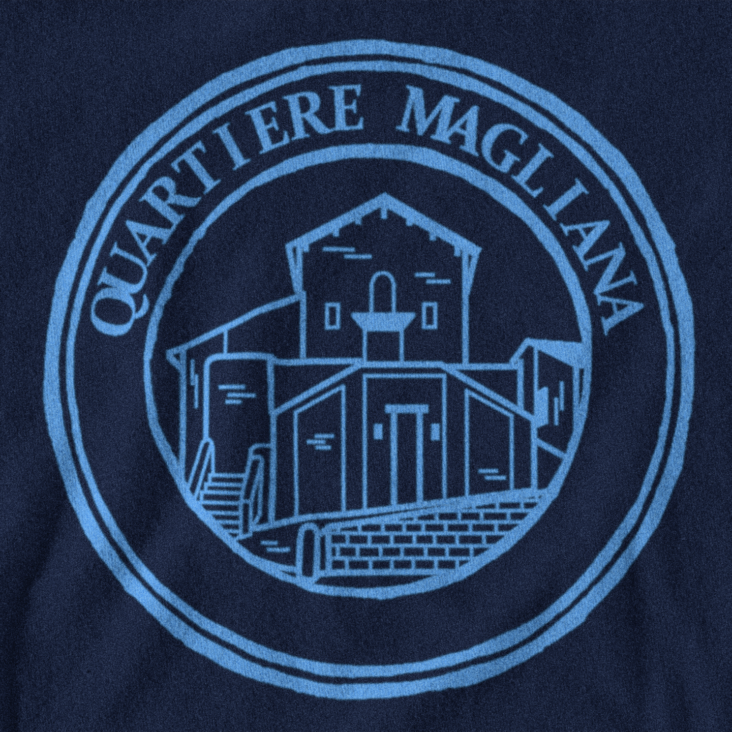 Maglietta quartiere Magliana biancoceleste